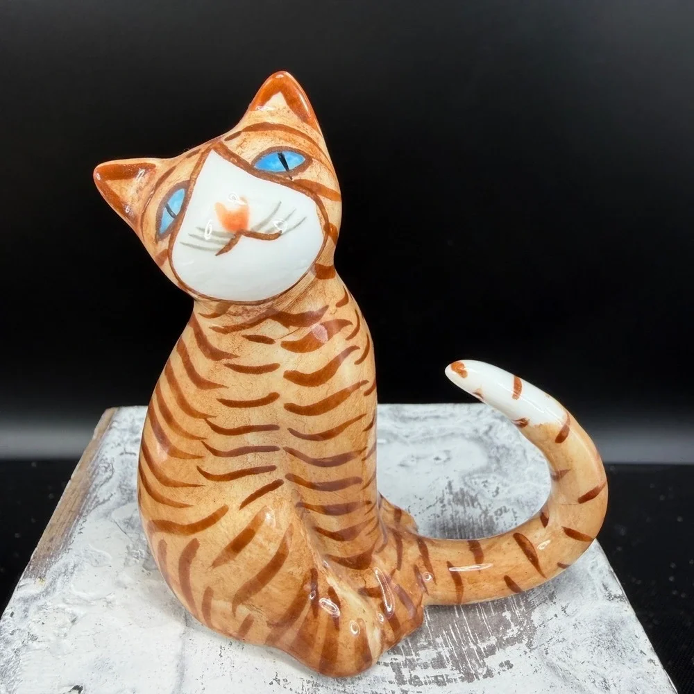 vintage bone China figurine charming orange